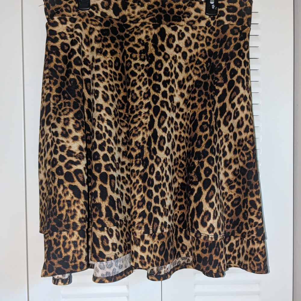 Leopard Print Women's Skirt